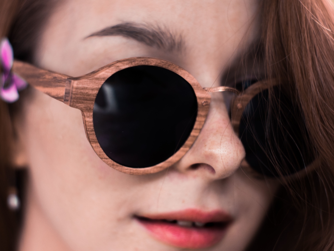 lunettes en bois tendance bambou